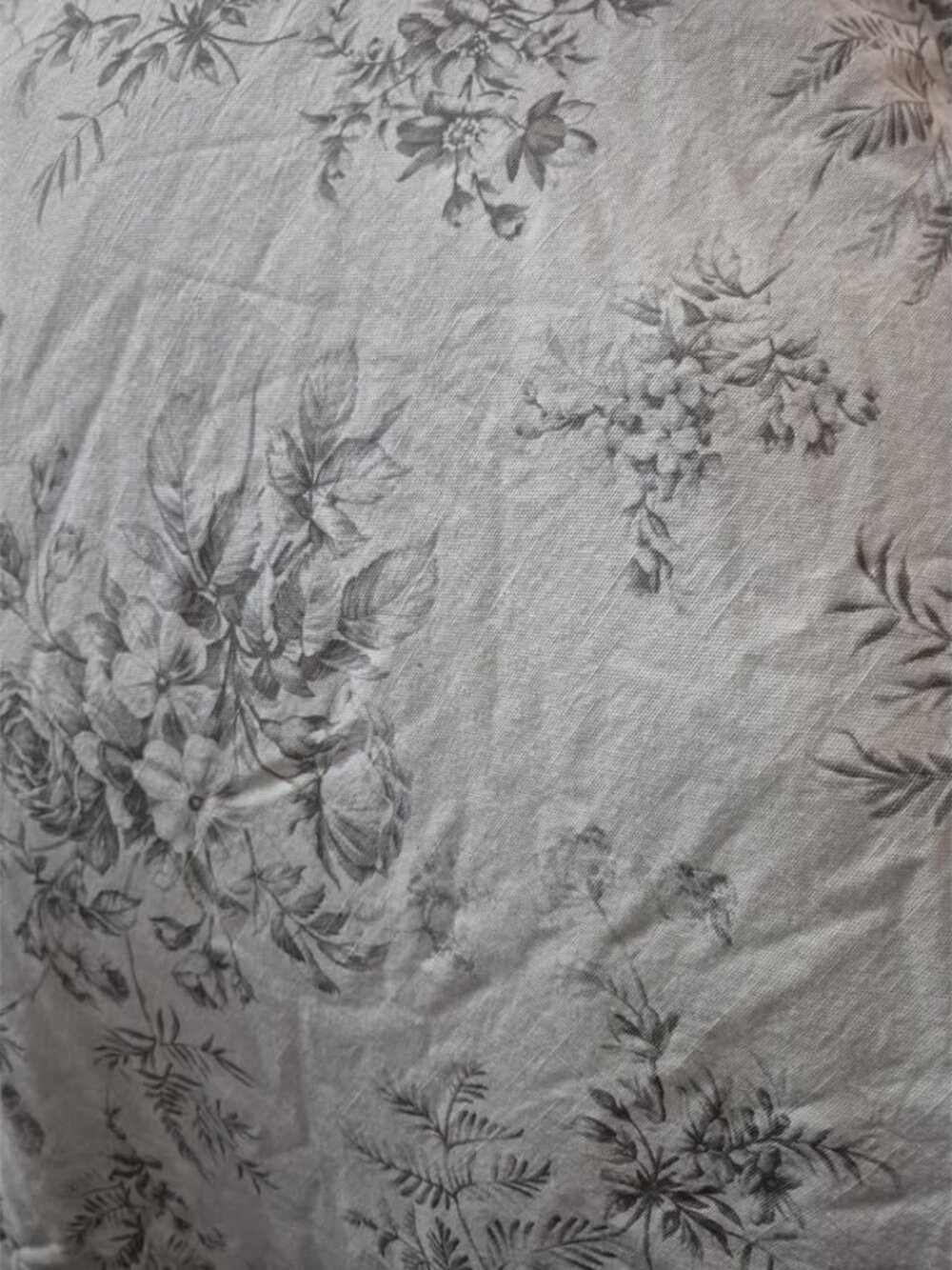 Ralph Lauren Hoxton Ainslie Off-white Grey Floral KING Duvet Cover. FLAWS